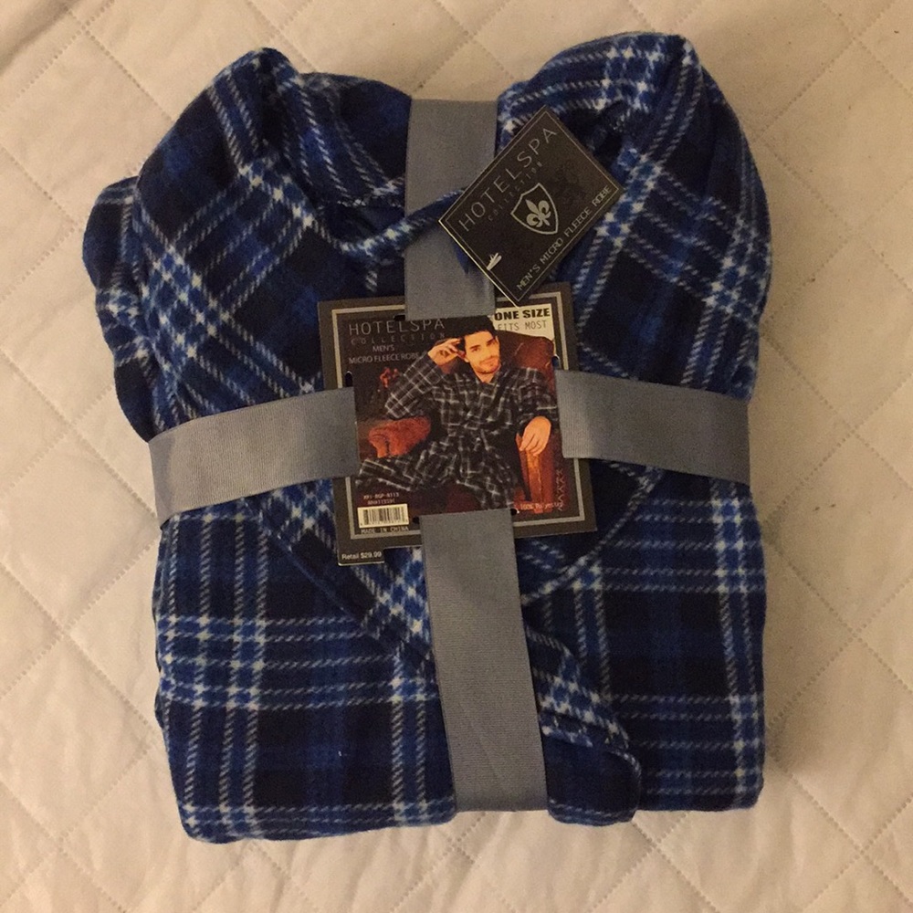 Men’s micro fleece robe